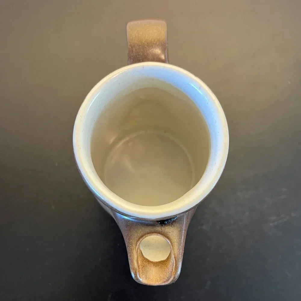Vtg MIKASA Potters Art Stoneware Creamer PK012 BUCKSKIN Ben Seibel Design 10oz